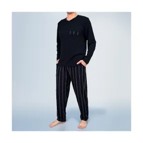 0931 PIJAMA 100% ALGODÓN BORDADO CON BOLSILLOS