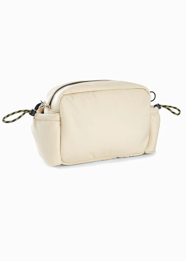 Bolso de estilo bandolera Arena claro-negro
