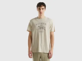 Camiseta de lino mixto