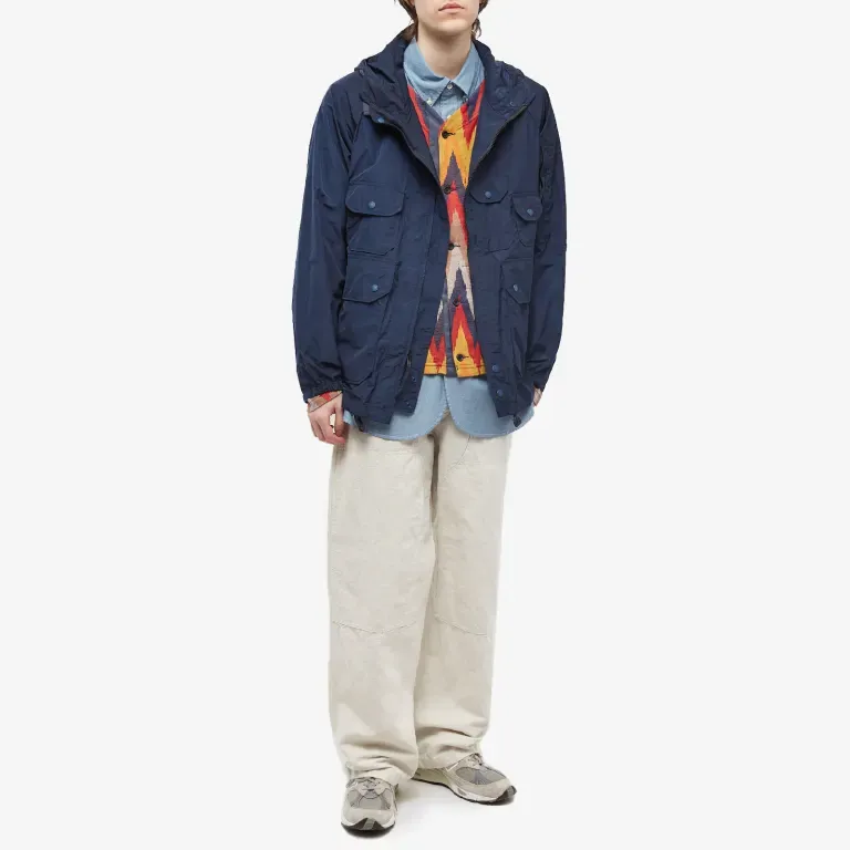ENGINEERED GARMENTS ATLANTIC PARKA DARK NAVY MEMORY POLYESTER