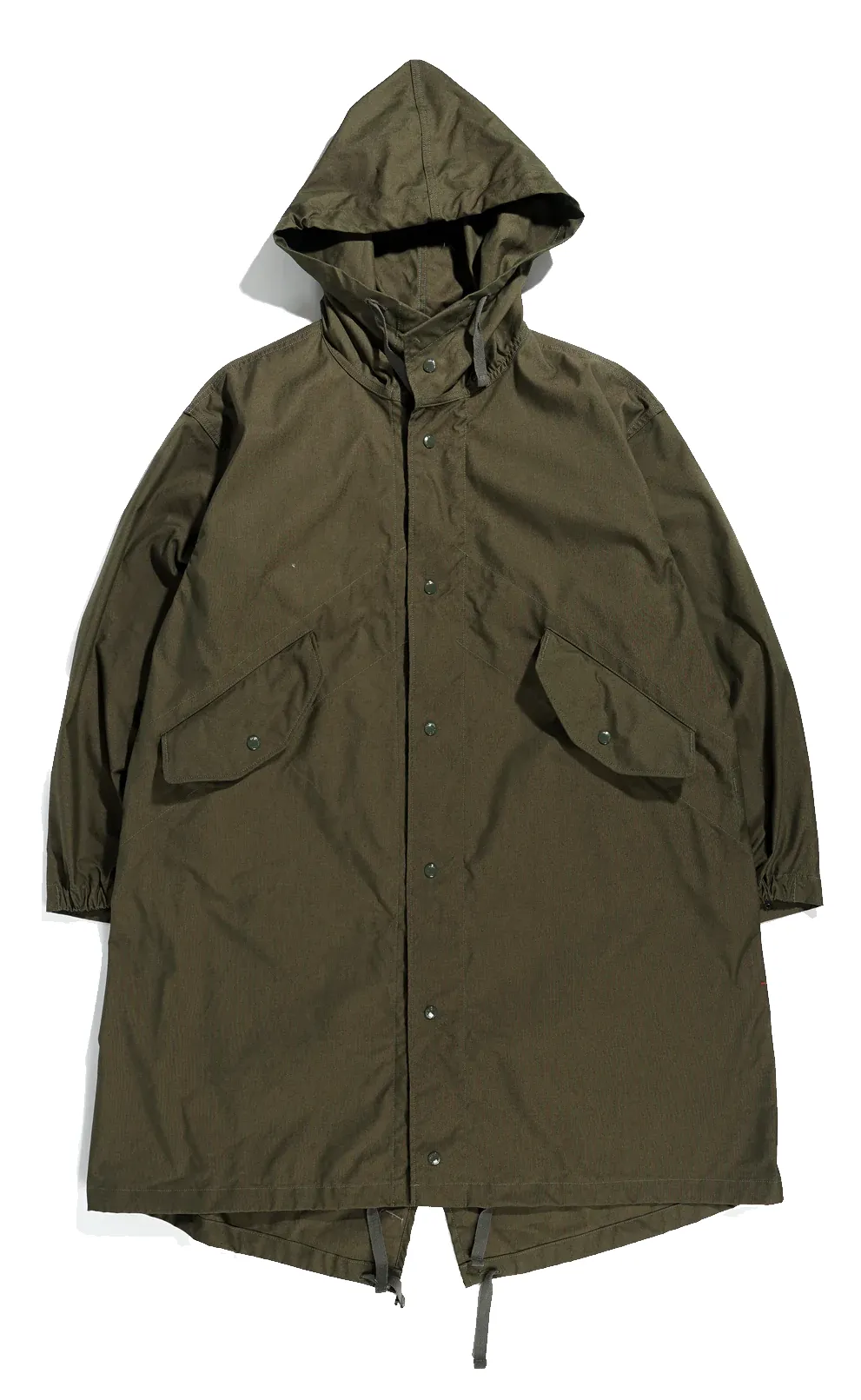ENGINEERED GARMENTS HIGHLAND PARKA WEATHER OLIVE POPLIN