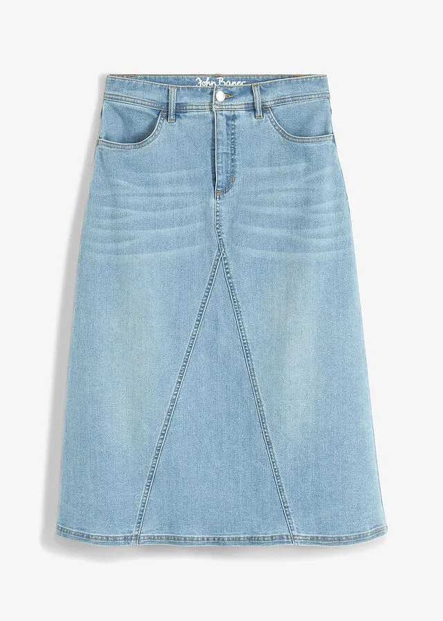 Falda vaquera Denim claro usado