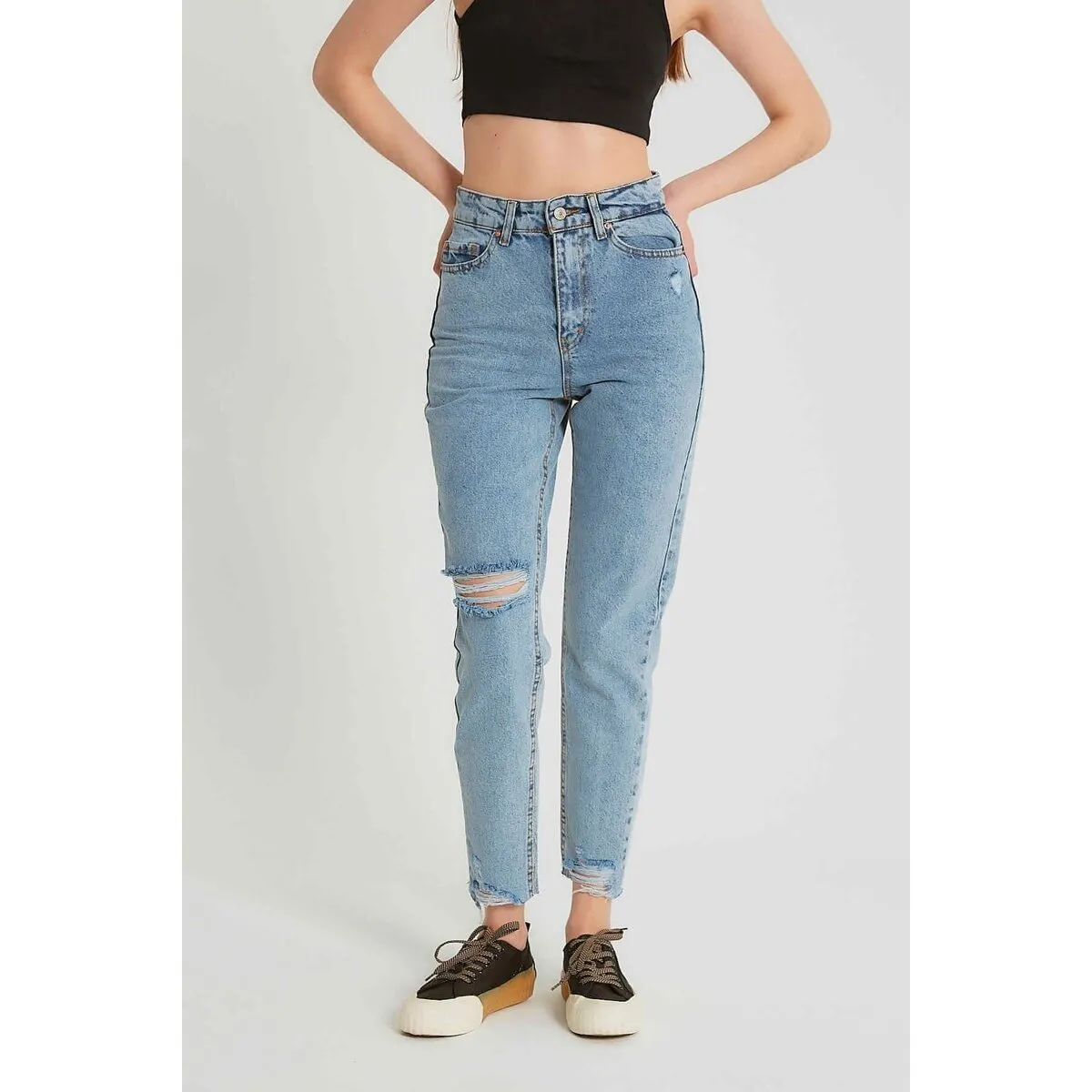 Jeans Cintura Alta Canalé D