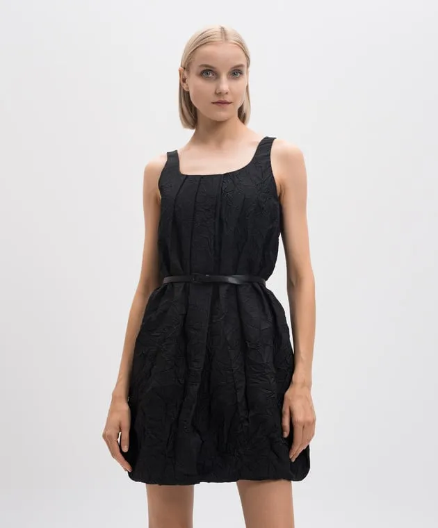 Juun.j Black dress with a reaper effect
