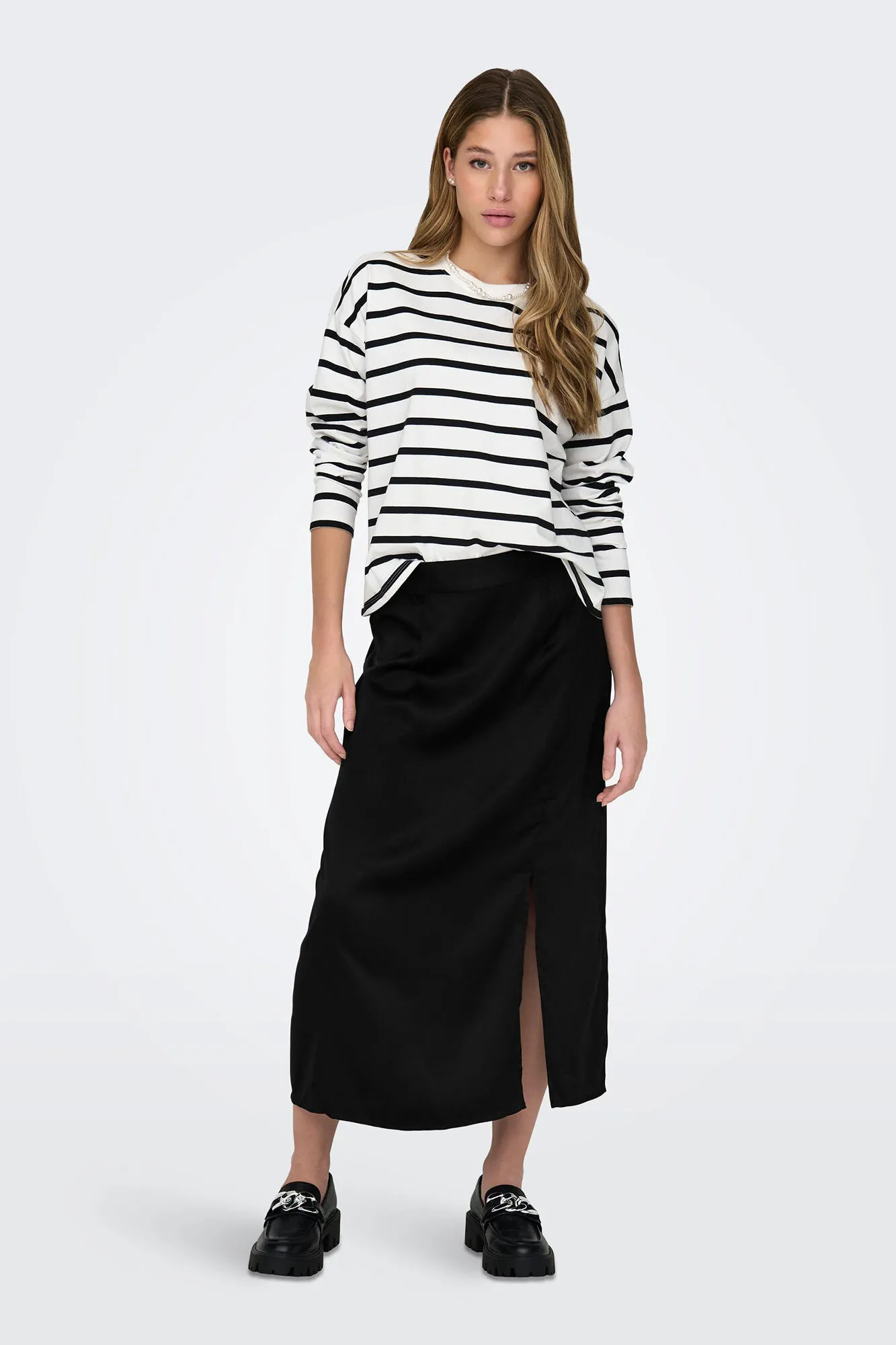 Only Falda midi abertura