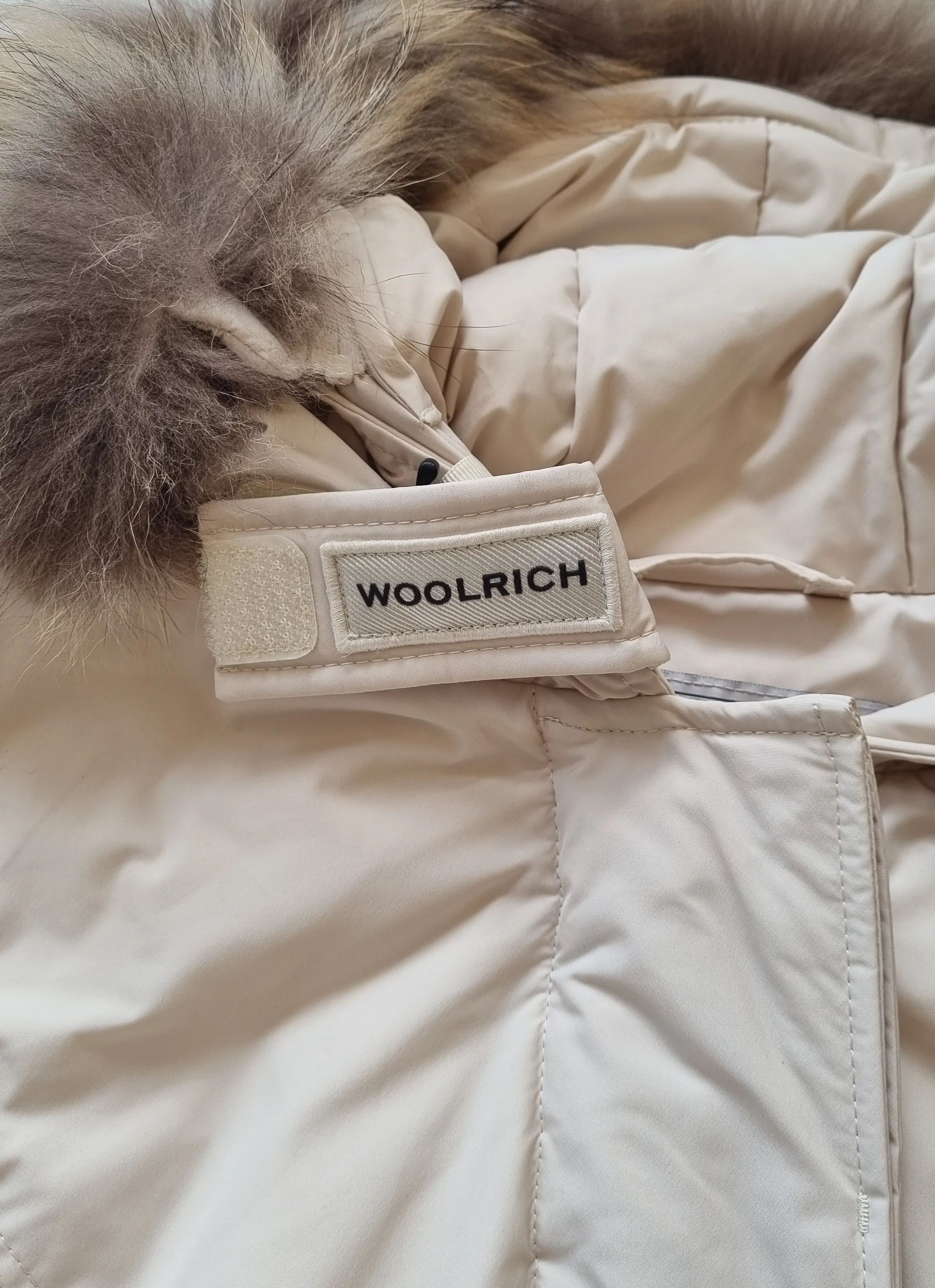 Parka ártica larga de lujo para mujer WOOLRICH CFWWOU0652FRUT3128 crema