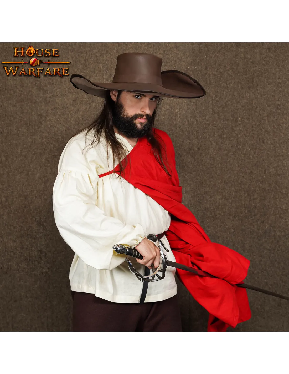 Sombrero Diego Alatriste de Ala Ancha en Marrón