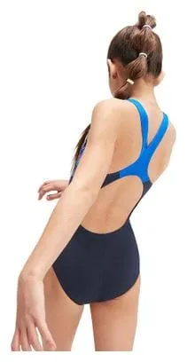 Speedo Traje de baño de 1 piezapara niños  Eco+ Placement Digital SplashbackAzul marino
