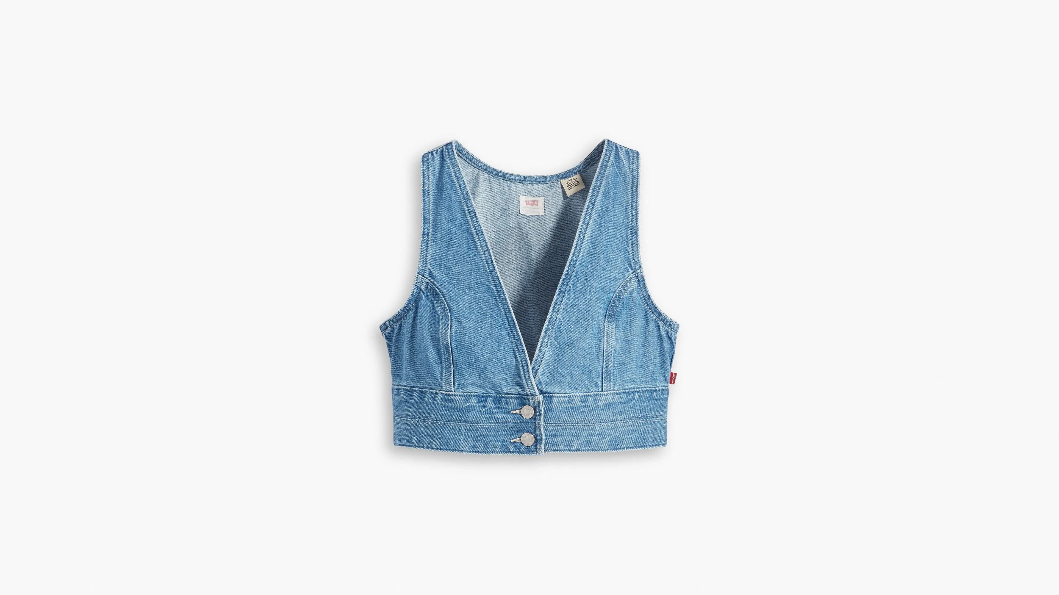 Top Recortado Denim Raine