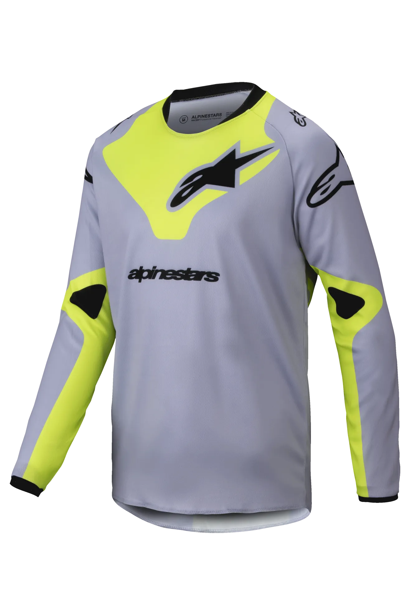 Traje de Cross Niño Alpinestars Racer Veil Gris-Amarillo Flúor