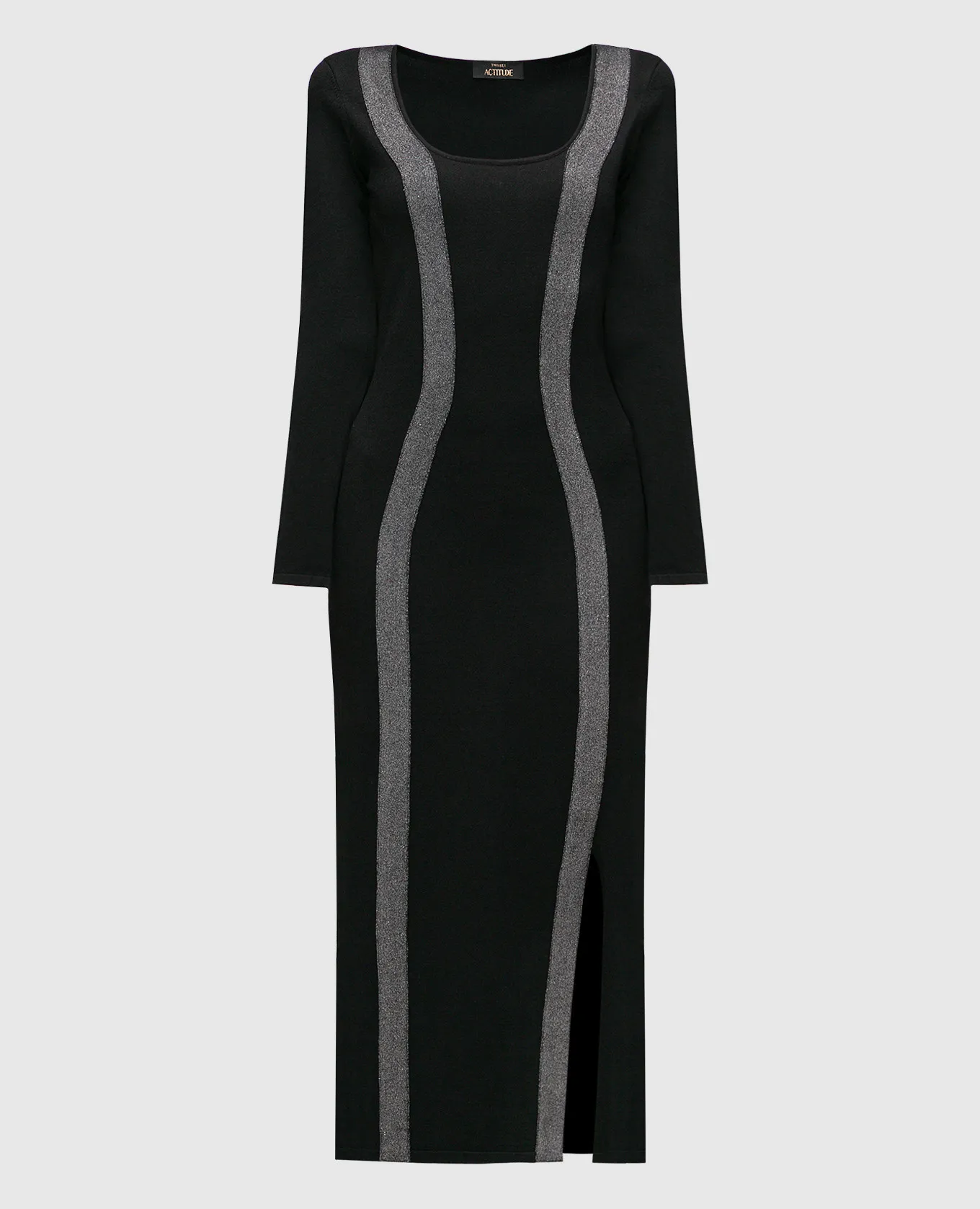 Twinset Actitude Black dress with accent inserts