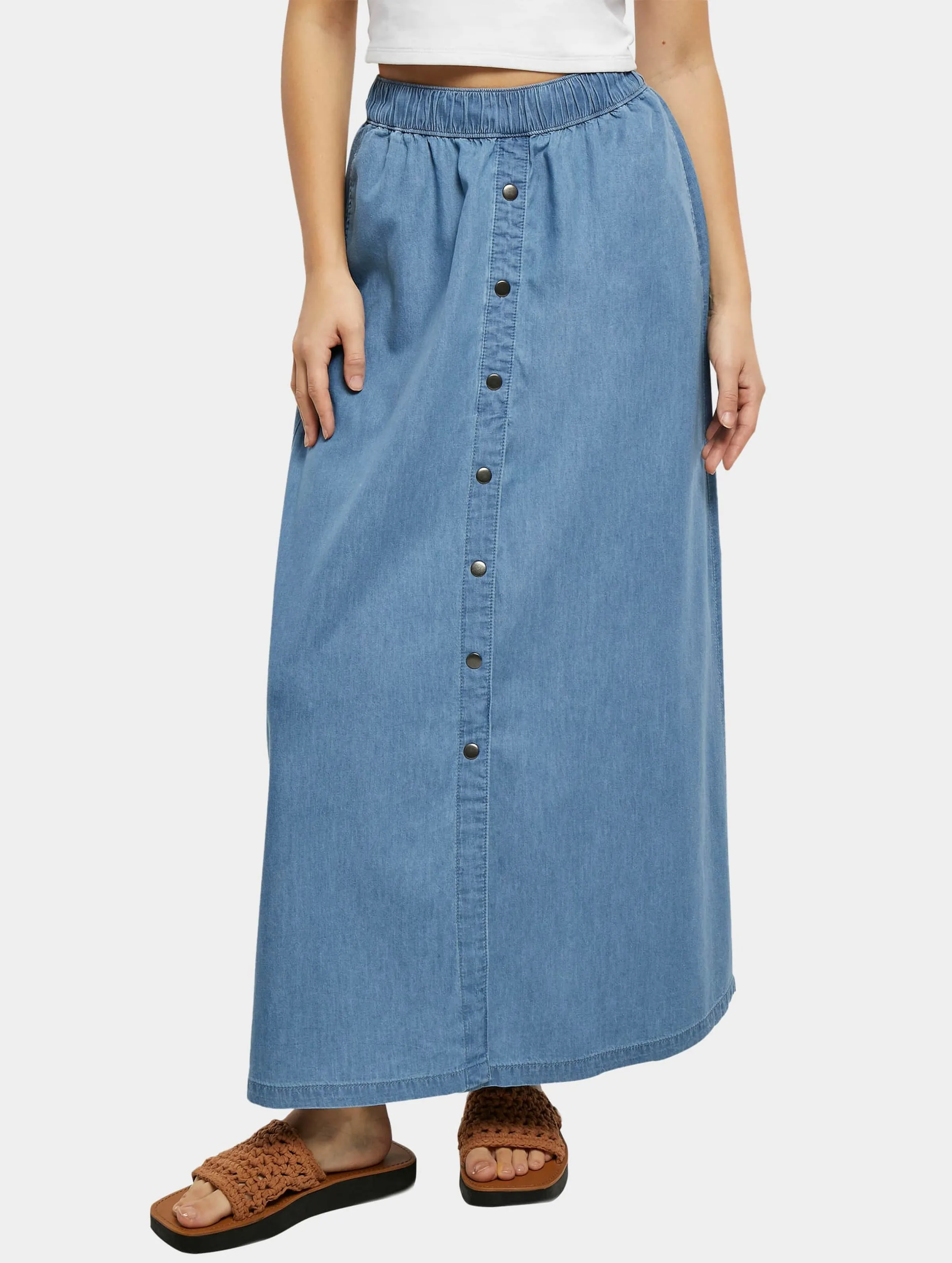 Urban Classics Ladies Long Wide Light Denim