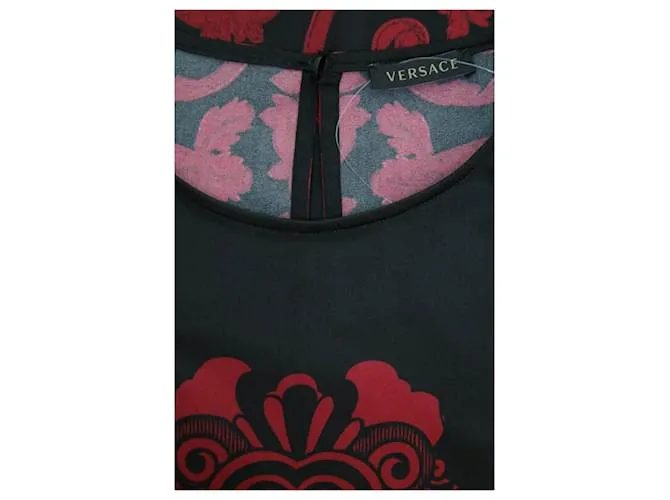 Versace Top de seda Roja 