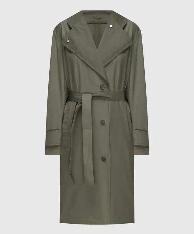 Yves Salomon Khaki raincoat
