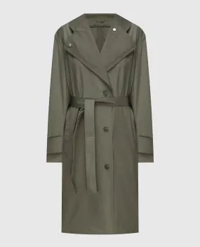 Yves Salomon Khaki raincoat