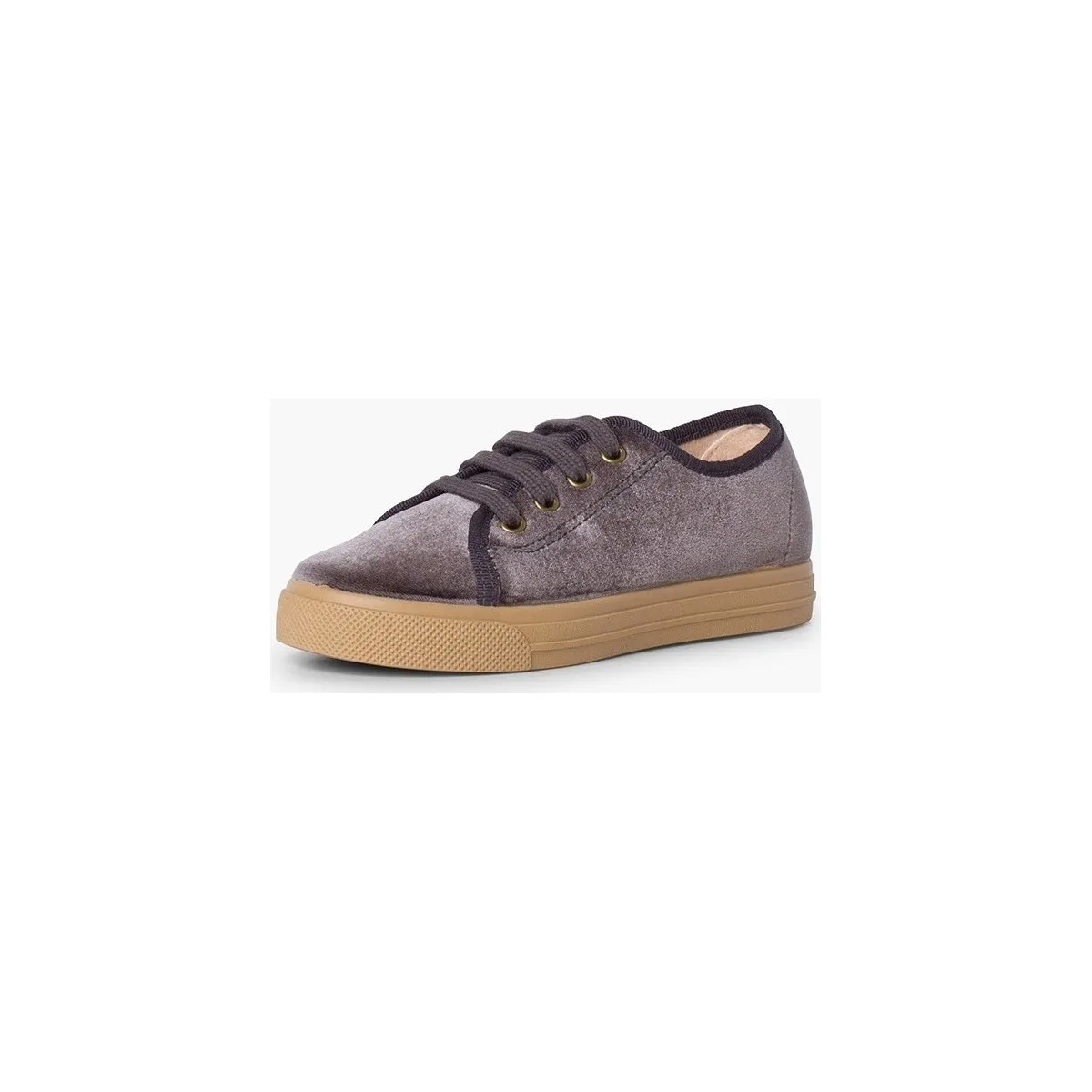 zapatillas terciopelo cordones suela ancha niños